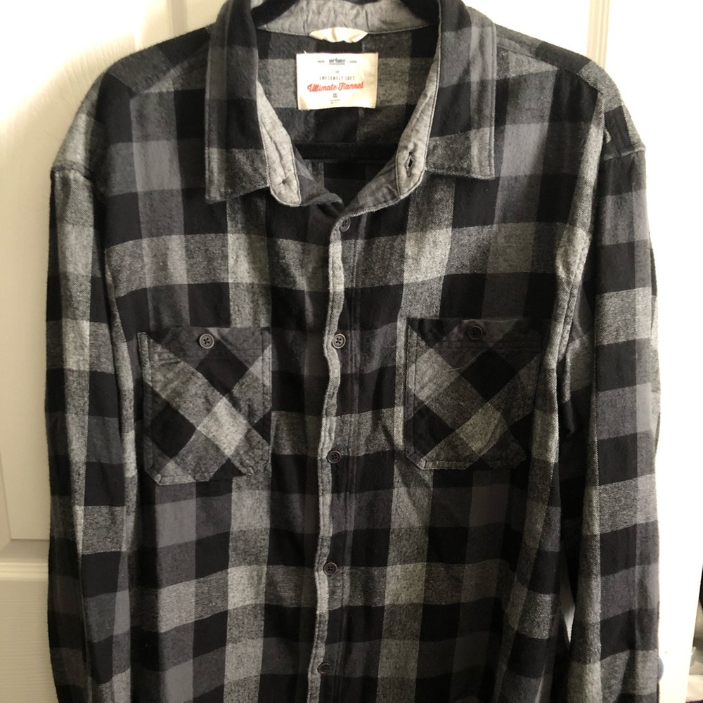 Black flannel shirt